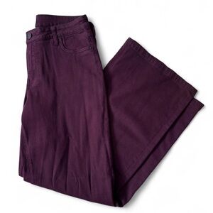 Kut from the Kloth Eggplant Wide Leg Jeans
